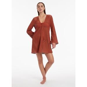 Jets Stretch Lace Kaftan - Russet NWT SIZE XS